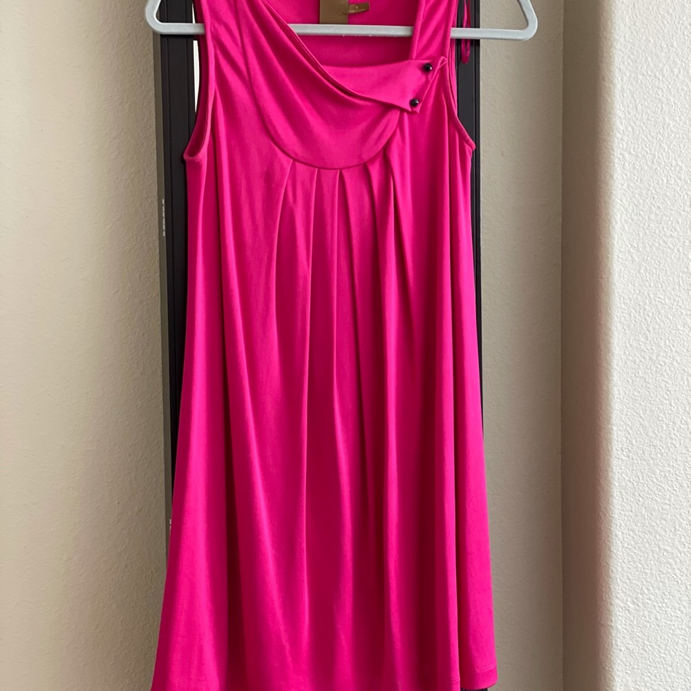 Hot pink midi sheath dress by Ali Ro